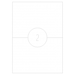 Etykiety samoprzylepne 210x148, 100 szt. A4 MAT